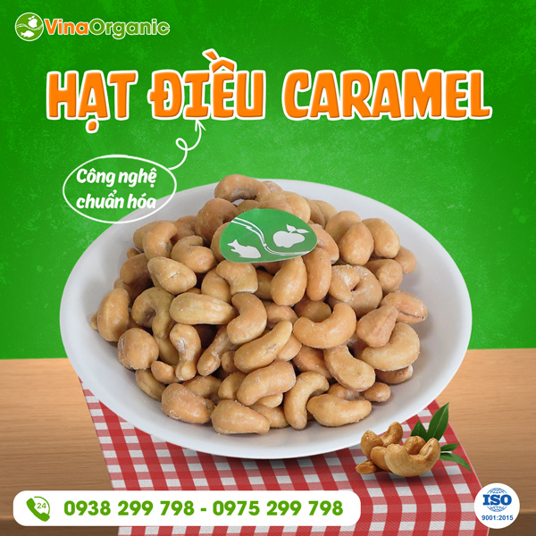 Chuyển giao công nghệ Hạt điều caramel VinaOrganic