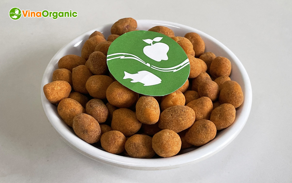 VinaOrganic đã thành công nghiên cứu và chuyển giao công nghệ sản xuất đậu phộng caramel vị phô mai một trong những vị được người tiêu dùng ưa thích nhất.