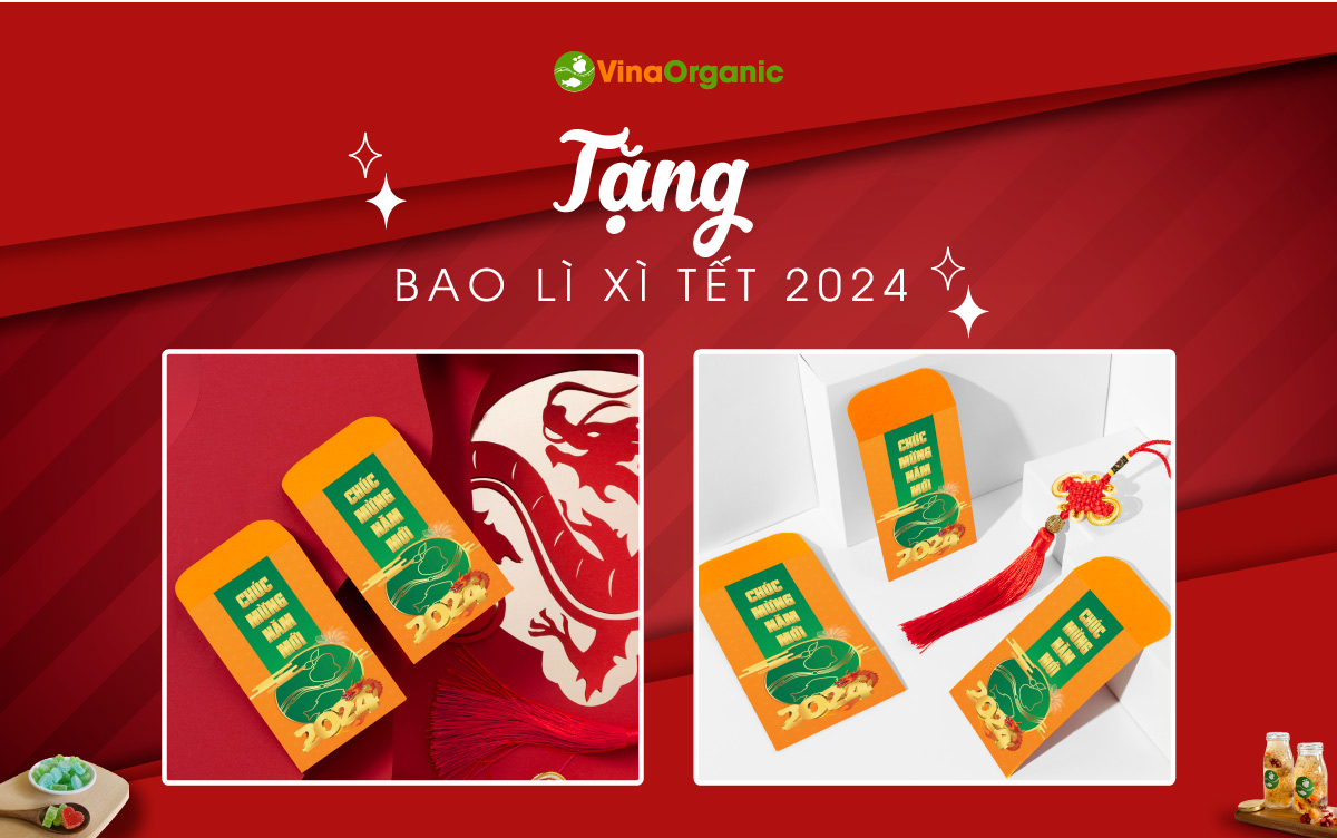 Khuyến mãi tháng 12 - tháng cuối cùng của năm 2023, VinaOrganic xin dành tặng Quý khách hàng chương trình khuyến mãi hấp dẫn chưa từng có