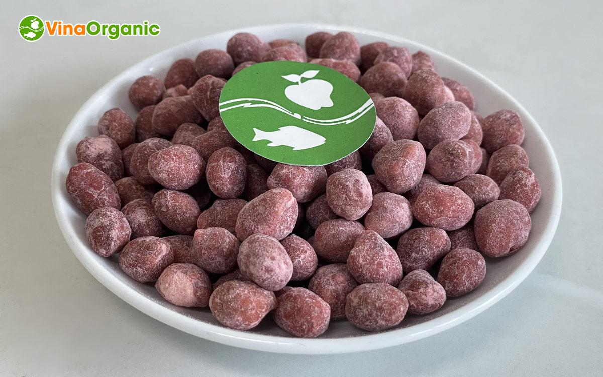 VinaOrganic đã nghiên cứu và chuyển giao thành công công nghệ Đậu phộng caramel vị dâu một trong những vị được yêu thích nhất.