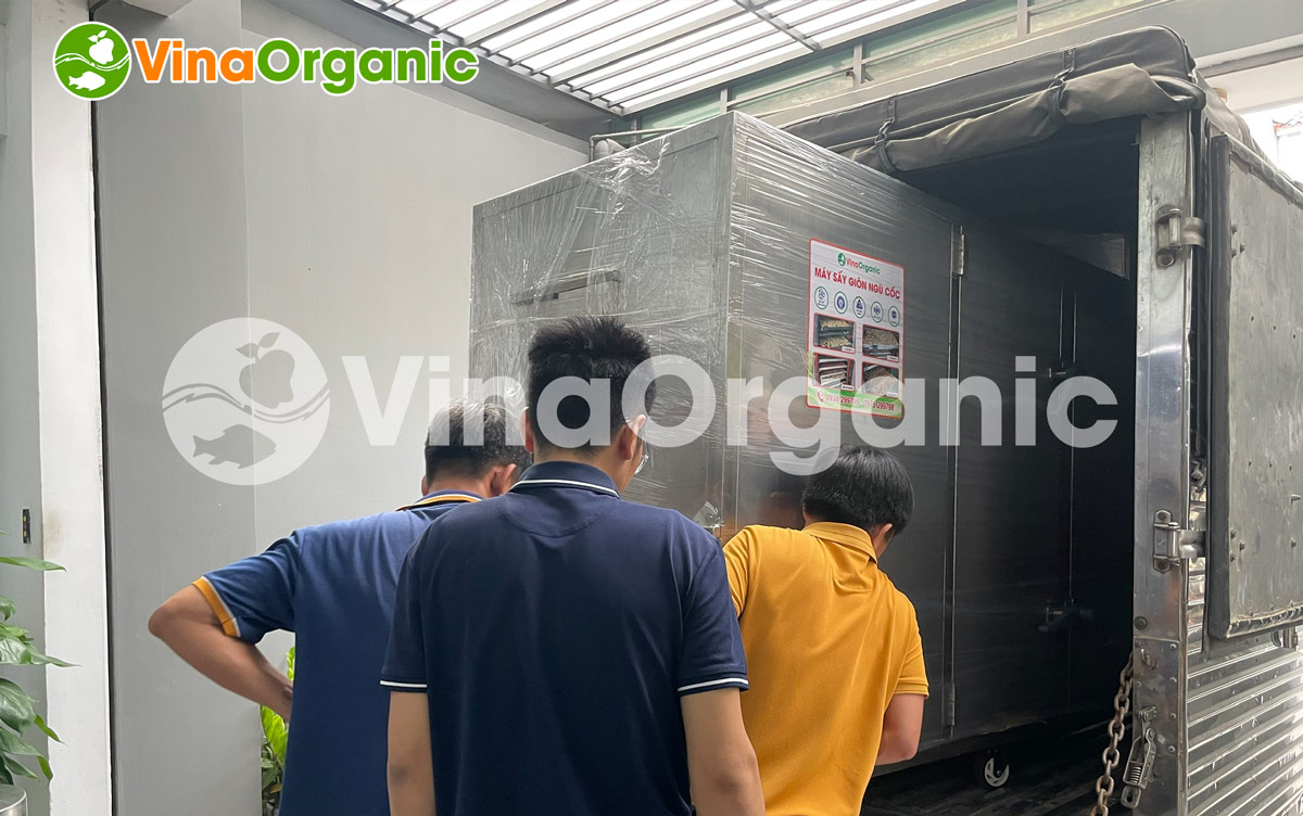 VinaOrganic bàn giao Máy sấy giòn ngũ cốc 30 khay sản xuất hạt điều sấy giòn tại Đồng Nai. Liên hệ hotline: 0975.299798 - 0938.299798