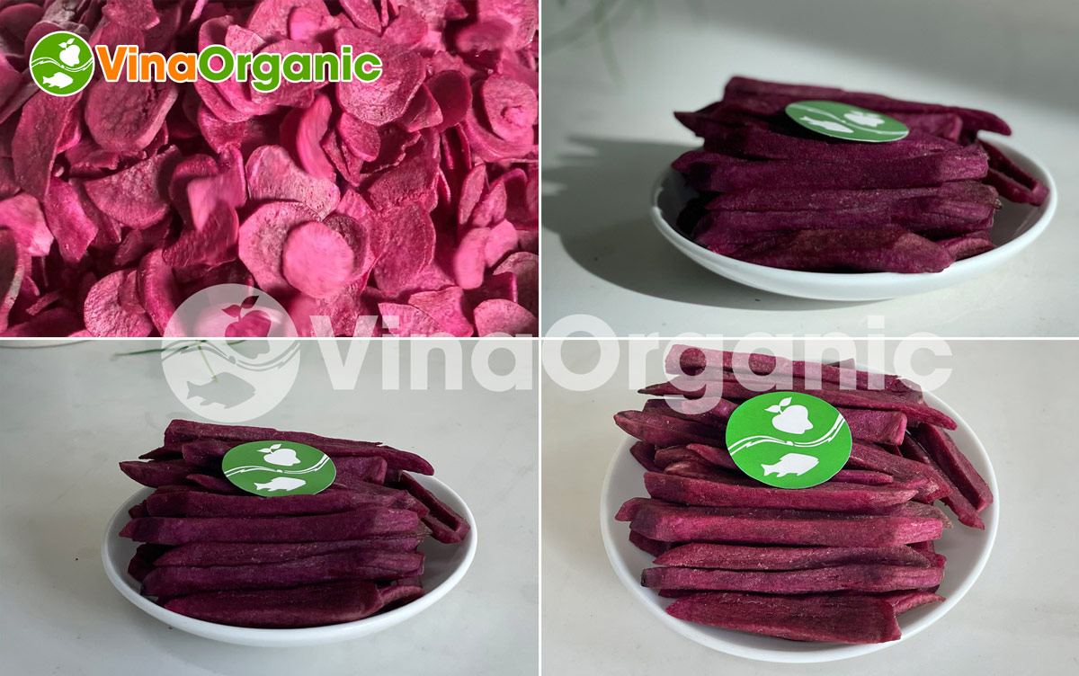 VinaOrganic chuyển giao công nghệ và dây chuyền sản xuất khoai lang tím sấy giòn, đa năng suất. Liên hệ ngay Hotline/Zalo: 0938299798 – 0975299798.