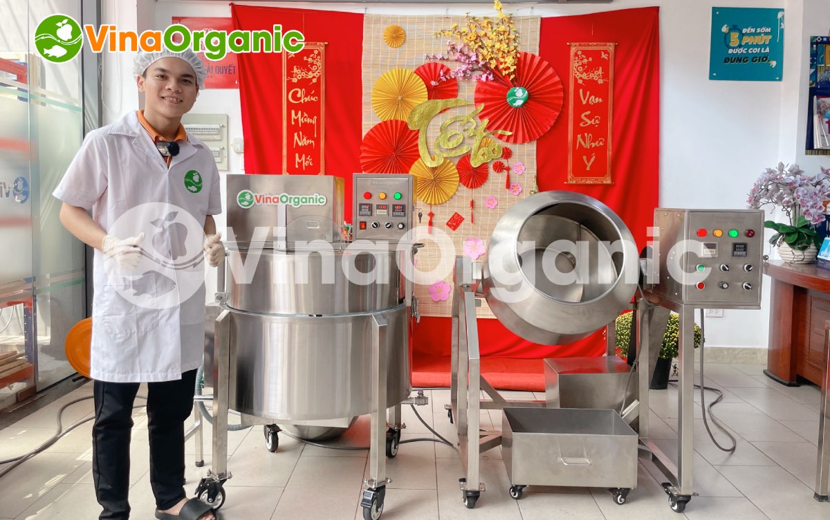 VinaOrganic đã có buổi chuyển giao thành công Công nghệ đậu phộng caramel ngũ vị đến khách hàng tại Lab VinaOrganic