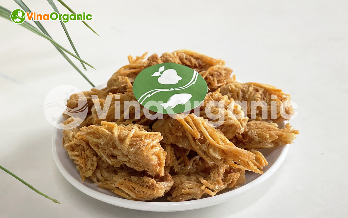 VinaOrganic chuyển giao công nghệ và máy thiết bị chiên chân không, sản xuất ngàm tôm sấy giòn Hotline 0938299798 0975299798 - 0948299798.