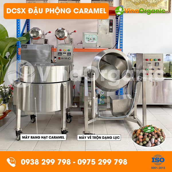 Dây chuyền sản xuất đậu phộng caramel chou chou đặc sản Phú Quốc