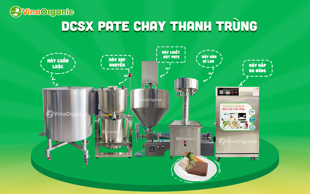 VinaOrganic cung cấp dây chuyền sản xuất pate chay, thực phẩm chay uy tín, chất lượng. Liên hệ Hotline: 0975299798 - 0938299798