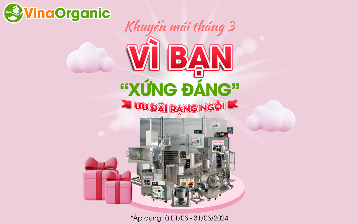 Chào mừng tháng dành riêng cho "phái đẹp", VinaOrganic sale tháng 03 tưng bừng - Mừng 08/03 nhưng không chỉ sale cho "phái đẹp" mà sale...