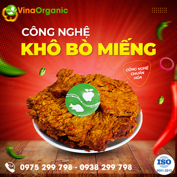 Chuyển giao công nghệ Khô bò miếng dai mềm, mùi vị cay ngon đậm đà