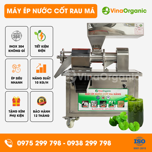 EDN001 - Máy ép nước cốt rau má năng suất 10 kg/h