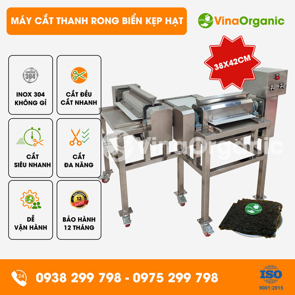 MCB34A - Máy cắt thanh rong biển kẹp hạt (mâm 38x42cm) cắt nhanh đều