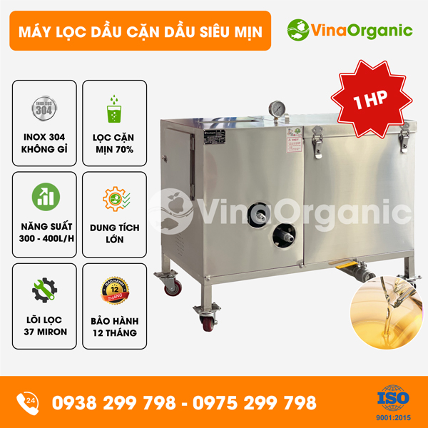 MLDH010 - Máy lọc dầu cặn siêu mịn, lọc sạch cặn dầu chiên