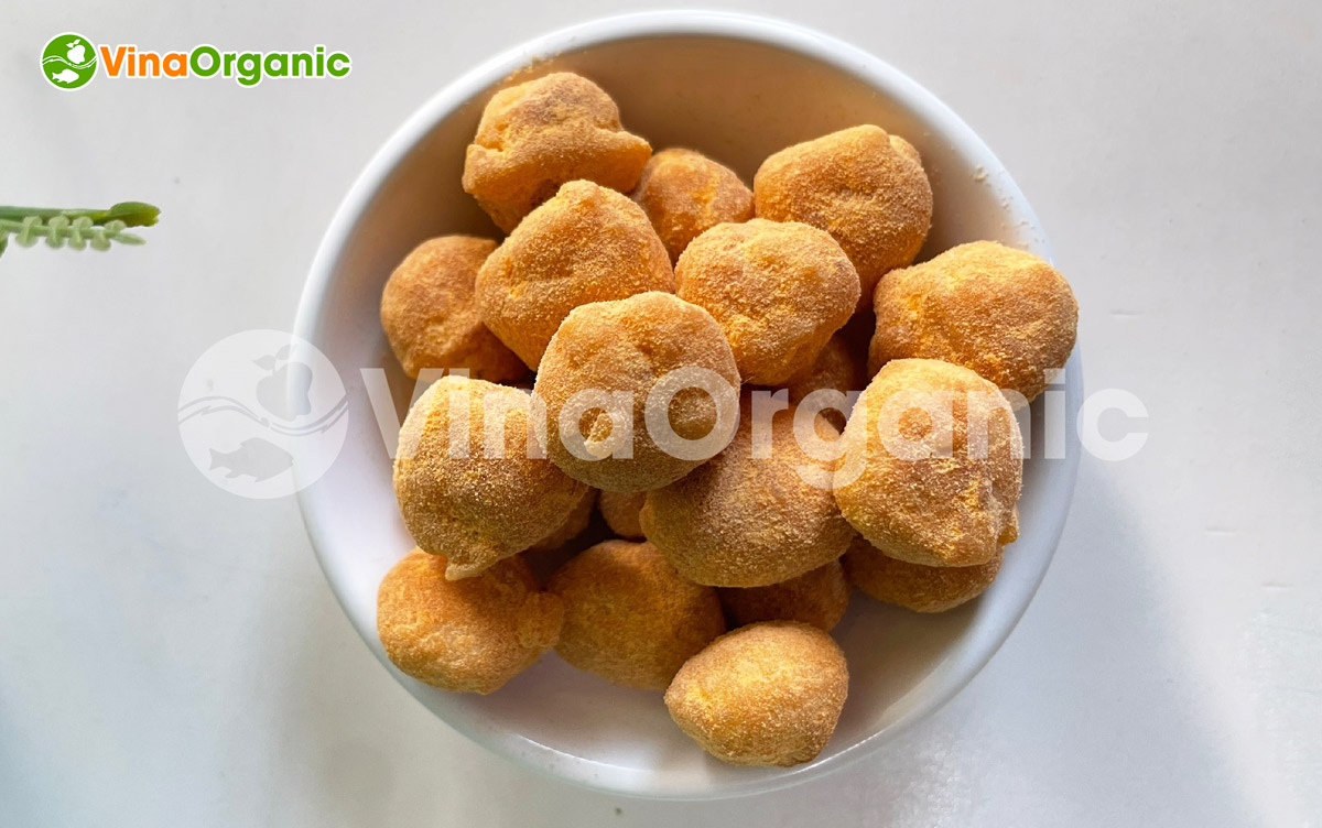 VinaOrganic chuyển giao công nghệ và máy sản xuất macca caramel vị phô mai thơm ngon. Liên hệ ngay Hotline 0938299798 – 0975299798.