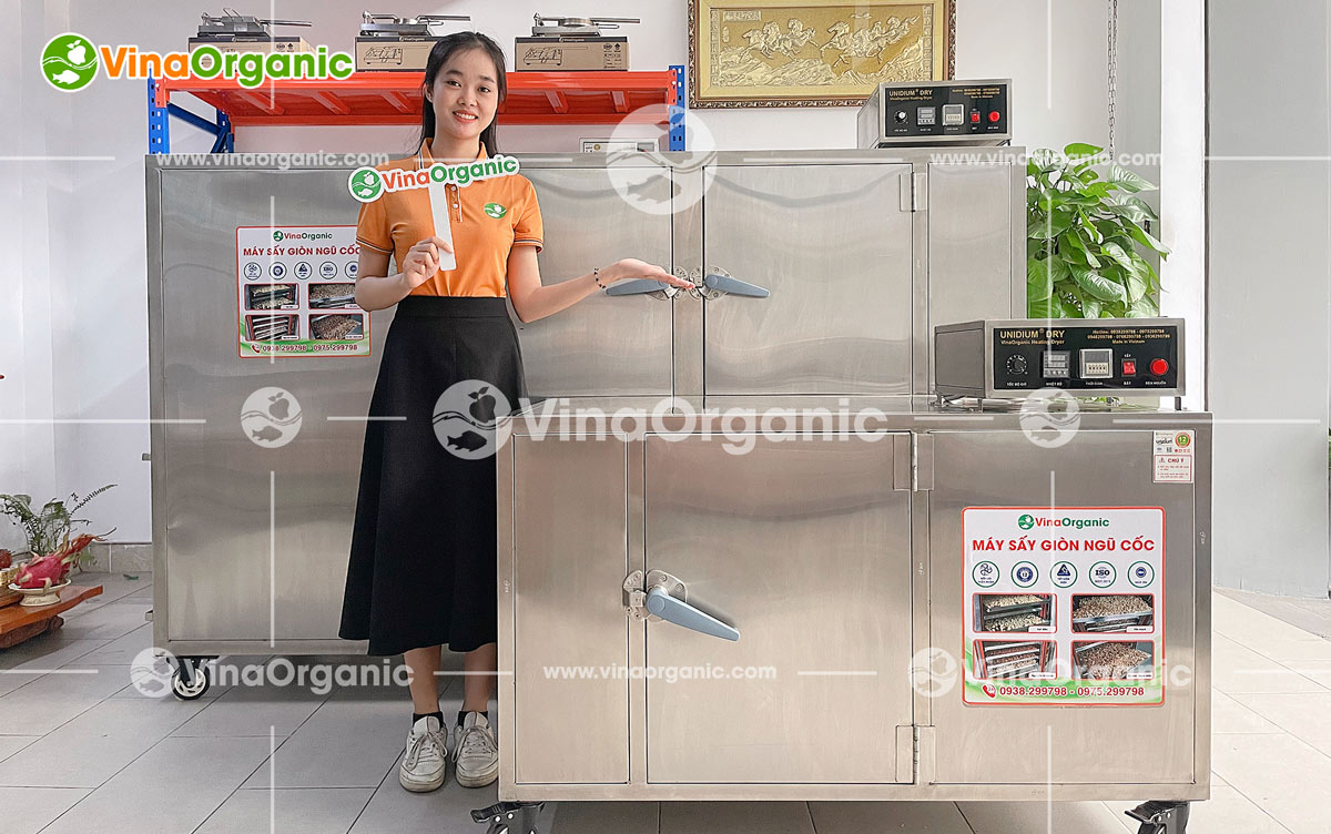 VinaOrganic cung cấp dây chuyền sản xuất hạt điều tẩm mè năng suất 10kg/mẻ thơm ngon, uy tín, chất lượng. Liên hệ hotline 0975299798 - 0938299798.