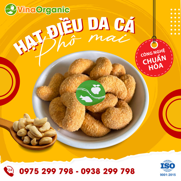 Chuyển giao công nghệ hạt điều da cá phô mai thơm ngon, hấp dẫn