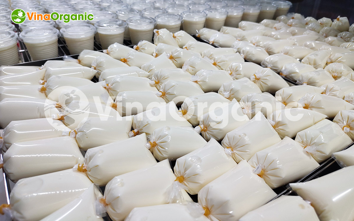 VinaOrganic cung cấp dây chuyền sản xuất sữa chua túi năng suất 50L/mẻ, inox 304, tiết kiệm điện. Hotline/zalo: 0938299798 - 0975299798