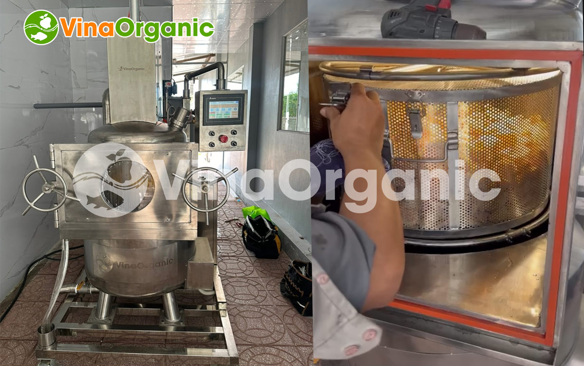 Lắp đặt máy chiên chân không 10kg cho Quý khách hàng tại tỉnh Tiền Giang. Liên hệ hotline: 0975299798 - 0938299798