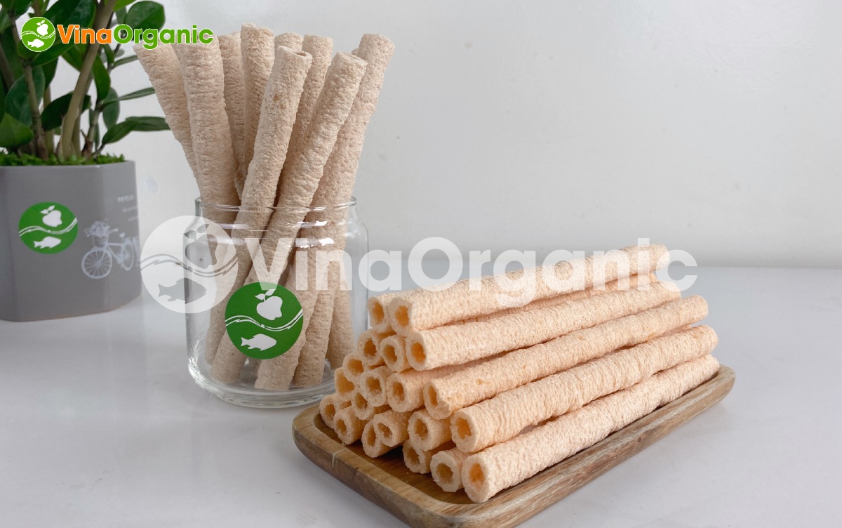 VinaOrganic cung cấp dây chuyền sản xuất bánh ống gạo giòn xốp, năng suất cao, đảm bảo an toàn thực phẩm. Liên hệ Hotline 0975299798 0938299798