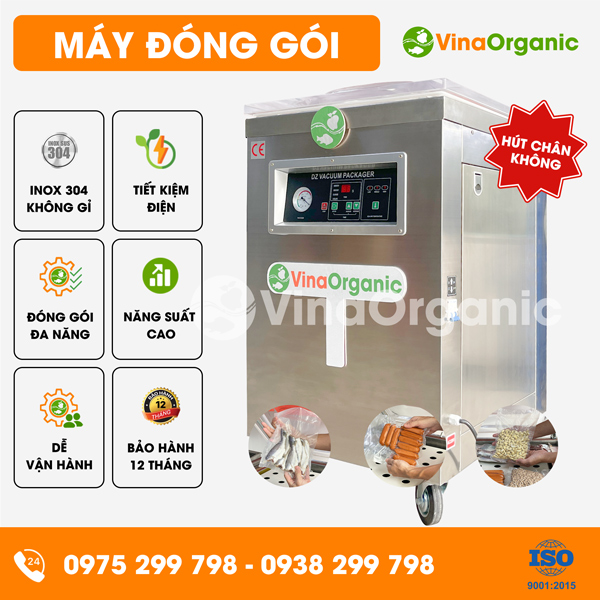 HCK500 - Máy đóng gói hút chân không công nghiệp, đóng gói, hút chân không đa dạng thực phẩm