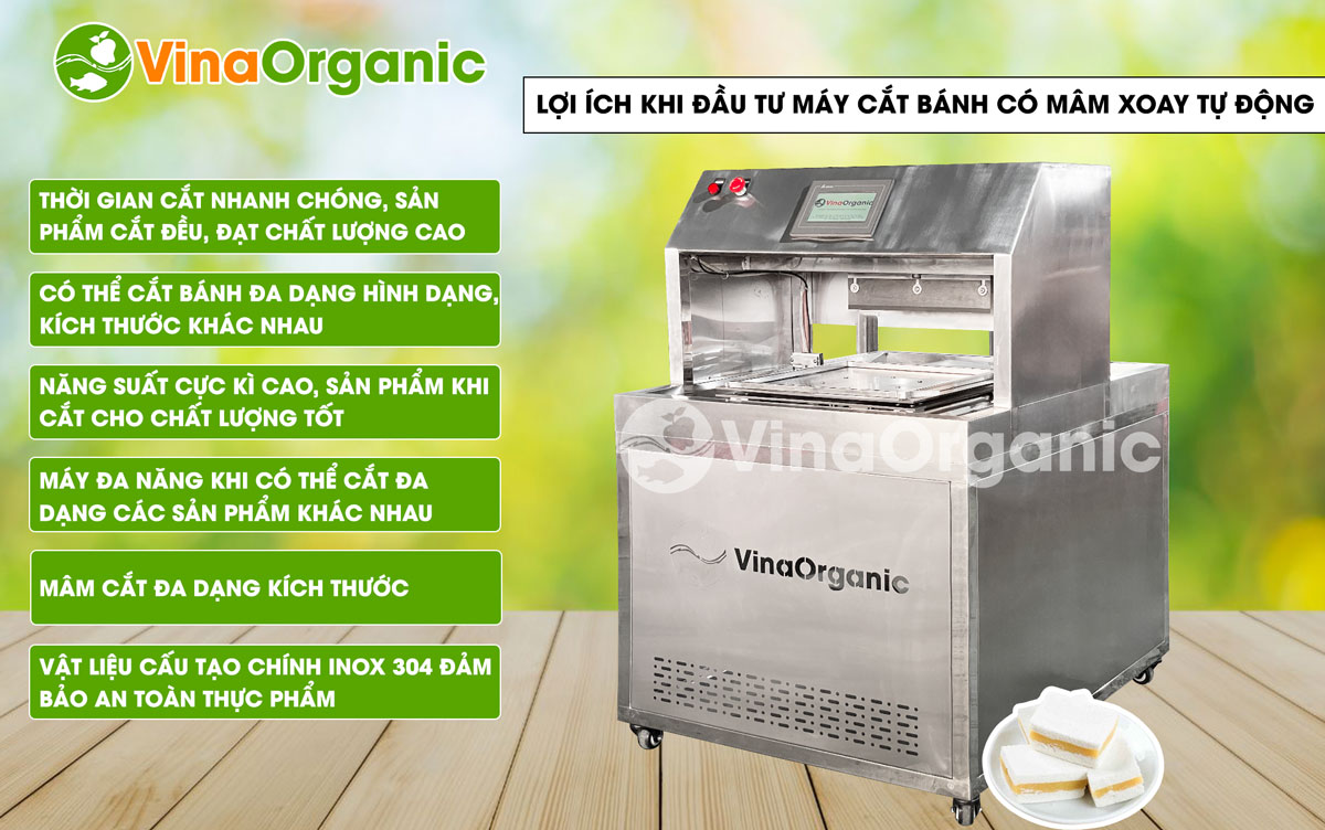 MCBX45 - Máy cắt bánh có mâm xoay tự động (mâm 40x50cm), cắt bành khảo, bánh mì. Liên hệ ngay số Hotline/Zalo 0938299798 - 0975299798 để được tư vấn!