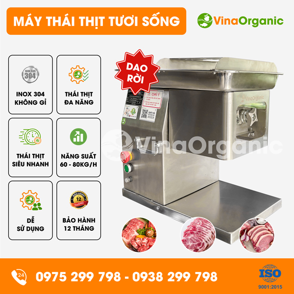 MQX250 - Máy thái thịt tươi sống dao rời, thái thịt nhanh chóng, hiệu quả
