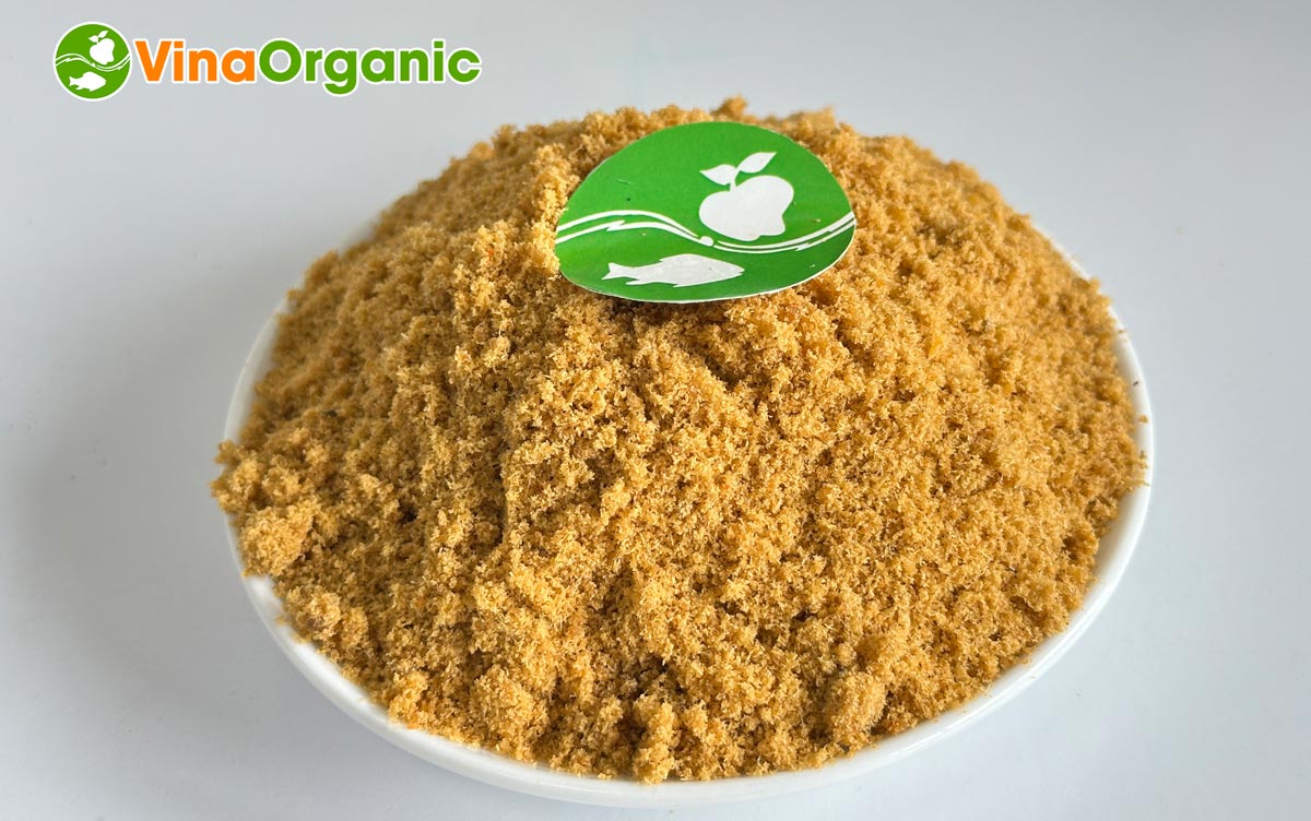 Công nghệ sản xuất chà bông lươn từ VinaOrganic giúp đảm bảo chà bông thành phẩm đạt độ tơi, xốp, không bị tanh. Liên hệ 0975299798 - 0938299798 ngay!
