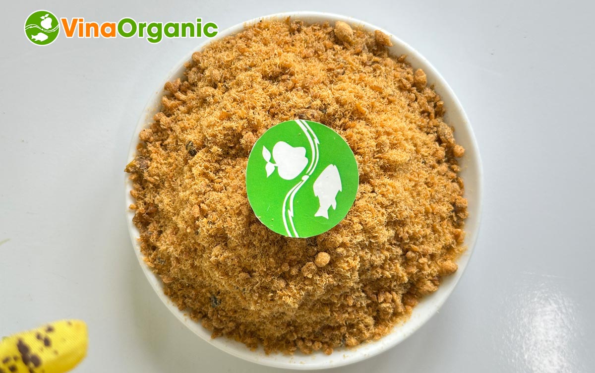 Công nghệ sản xuất chà bông lươn từ VinaOrganic giúp đảm bảo chà bông thành phẩm đạt độ tơi, xốp, không bị tanh. Liên hệ 0975299798 - 0938299798 ngay!