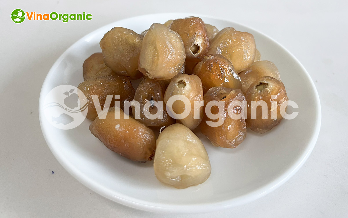 Công nghệ chôm chôm sấy dẻo của VinaOrganic đảm bảo thành phẩm đạt độ dẻo, dai, mùi vị hài hoà. Liên hệ 0975299798 - 0938299798 ngay!