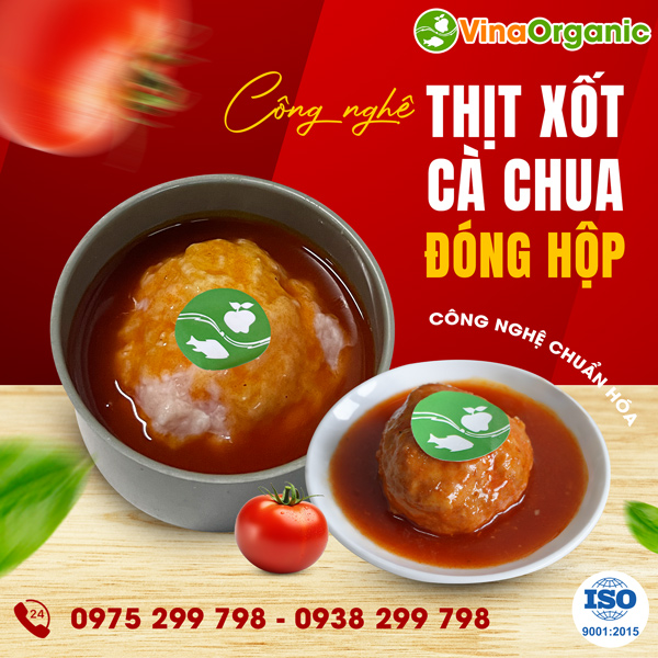Chuyển giao công nghệ thịt xíu mại xốt cà chua đóng hộp tiện lợi