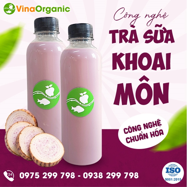 Chuyển giao công nghệ trà sữa khoai môn thanh trùng thơm ngon