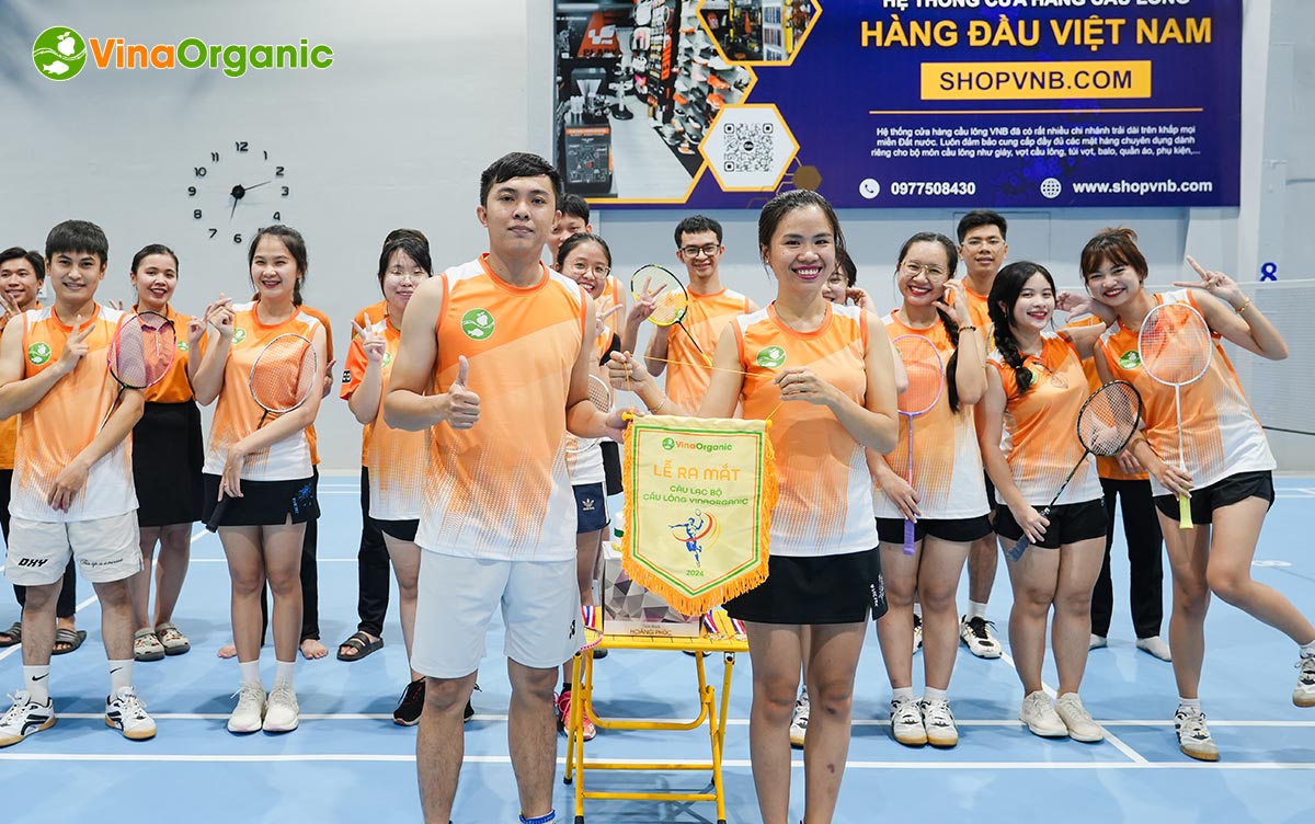 Sự kiện ra mắt Câu lạc bộ cầu lông VinaOrganic đã diễn ra thành công tốt đẹp, mang đến một sân chơi mới cho toàn thể nhân viên công ty.