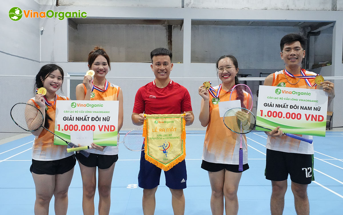 Sự kiện ra mắt Câu lạc bộ cầu lông VinaOrganic đã diễn ra thành công tốt đẹp, mang đến một sân chơi mới cho toàn thể nhân viên công ty.