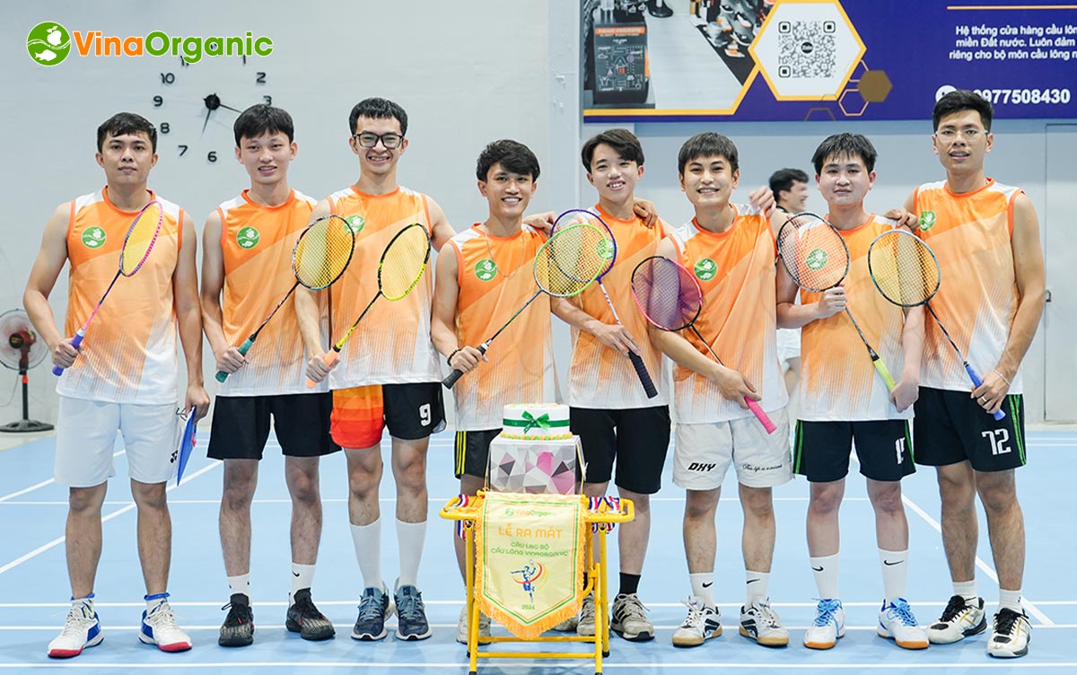 Sự kiện ra mắt Câu lạc bộ cầu lông VinaOrganic đã diễn ra thành công tốt đẹp, mang đến một sân chơi mới cho toàn thể nhân viên công ty.