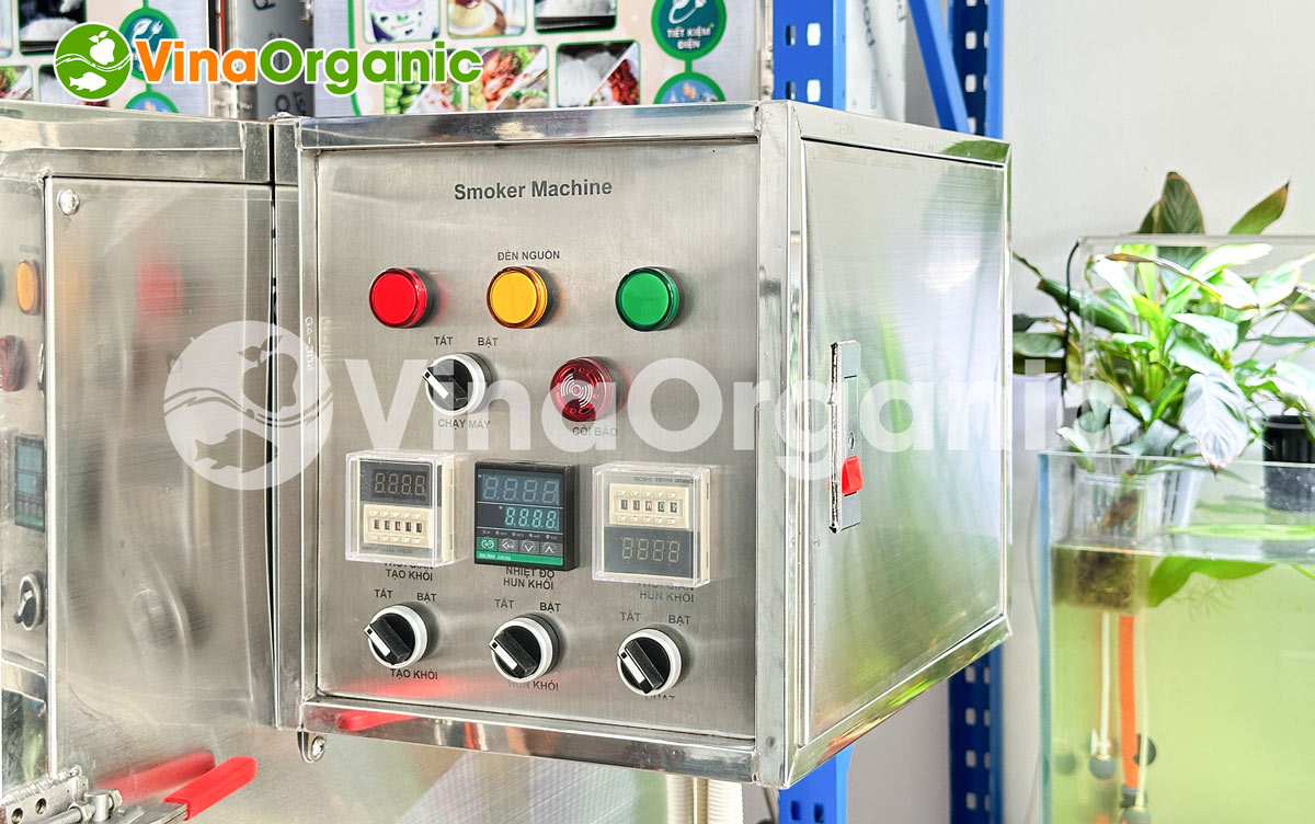 Máy hun khói 500L, model KH500 hun khói thịt, cá, tôm, mực, xúc xích, lạp xưởng đa năng. Hotline/Zalo: 0975299798 - 0938299798