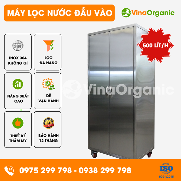 LN050 - Máy lọc nước đầu vào 500L/H, lọc sạch nguồn nước đầu vào
