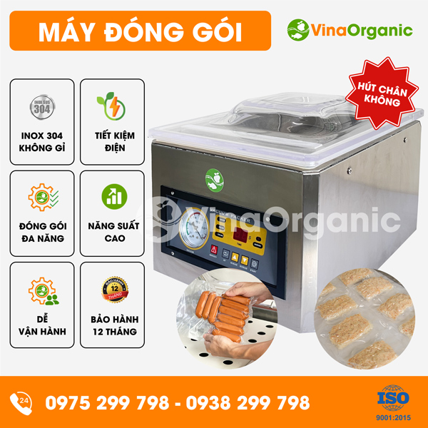 HCK260 - Máy đóng gói hút chân không 1 buồng, đóng gói đa dạng thực phẩm