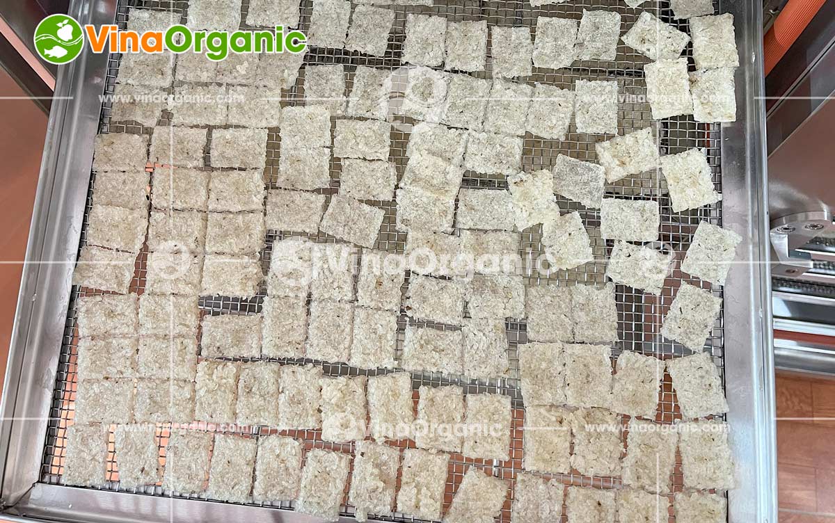 VinaOrganic cung cấp dây chuyền sản xuất cơm cháy chà bông mini, snack cơm cháy thơm ngon, giòn rụm. Hotline 0938299798 - 0975299798