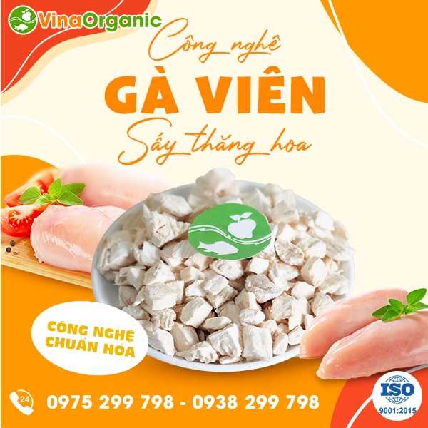 Chuyển giao công nghệ Gà viên sấy thăng hoa khô xốp giòn, giữ nguyên dinh dưỡng