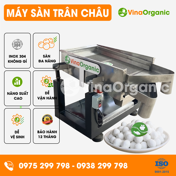 SCT46 - Máy sàn trân châu, sàn lọc trân châu củ năng, trân châu dừa