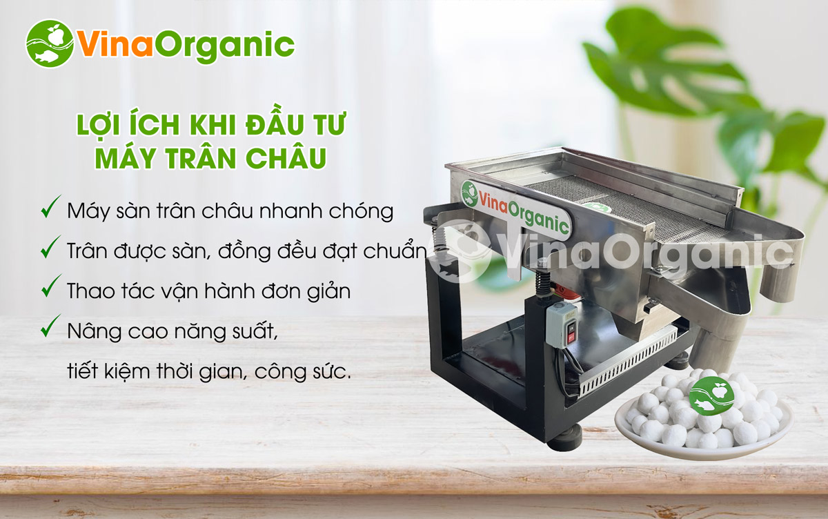Máy sàn trân châu model SCT46, sàn lọc trân châu sau khi vê và trong quá trình sản xuất. Liên hệ Hotline/Zalo 0975299798 - 0938299798.