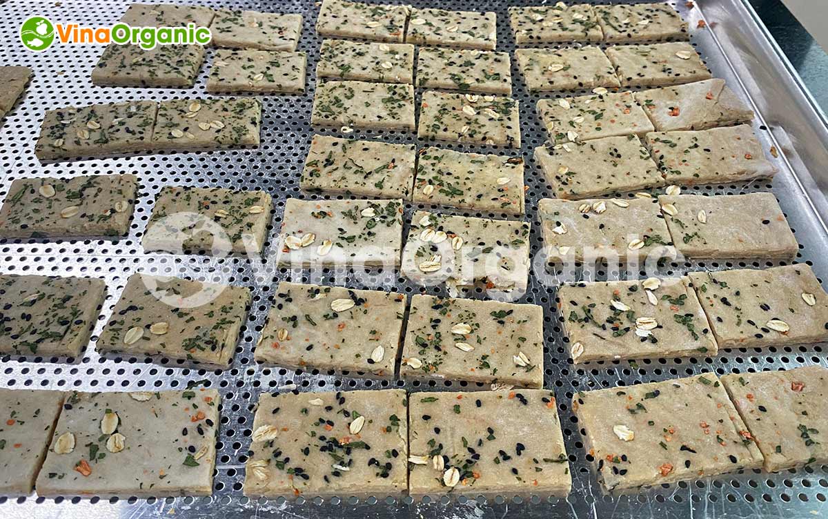 VinaOrganic vừa hoàn tất chuyển giao công nghệ bánh mầm gạo lứt mix rau giàu dinh dưỡng cho khách hàng tại phòng lab.