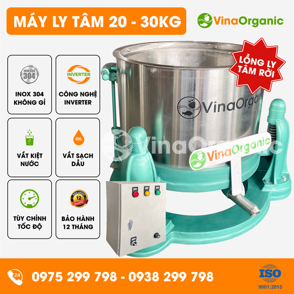 LT5627R - Máy ly tâm 20 - 30kg lồng rời, tách dầu, tách nước sản phẩm