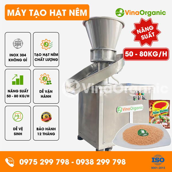 TN30 - Máy tạo hạt nêm, hạt cốm đa năng, năng suất 50 - 80kg/h