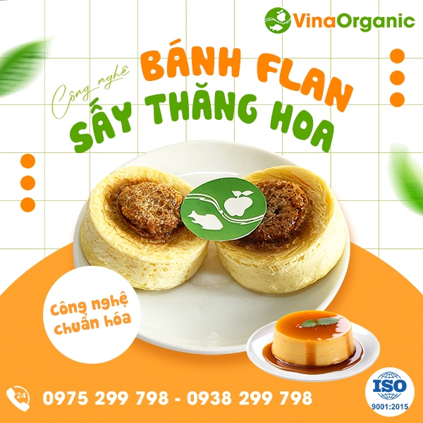 Chuyển giao công nghệ Bánh Flan sấy thăng hoa xốp, giòn tan cuốn hút