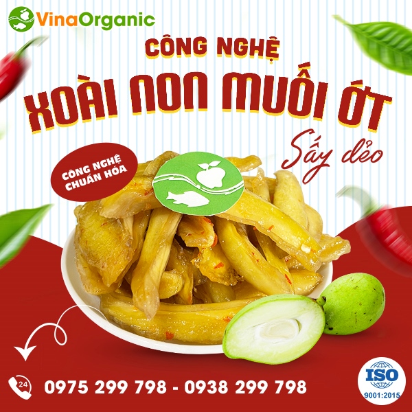 Chuyển giao công nghệ xoài non sấy muối ớt chua ngọt hài hoà