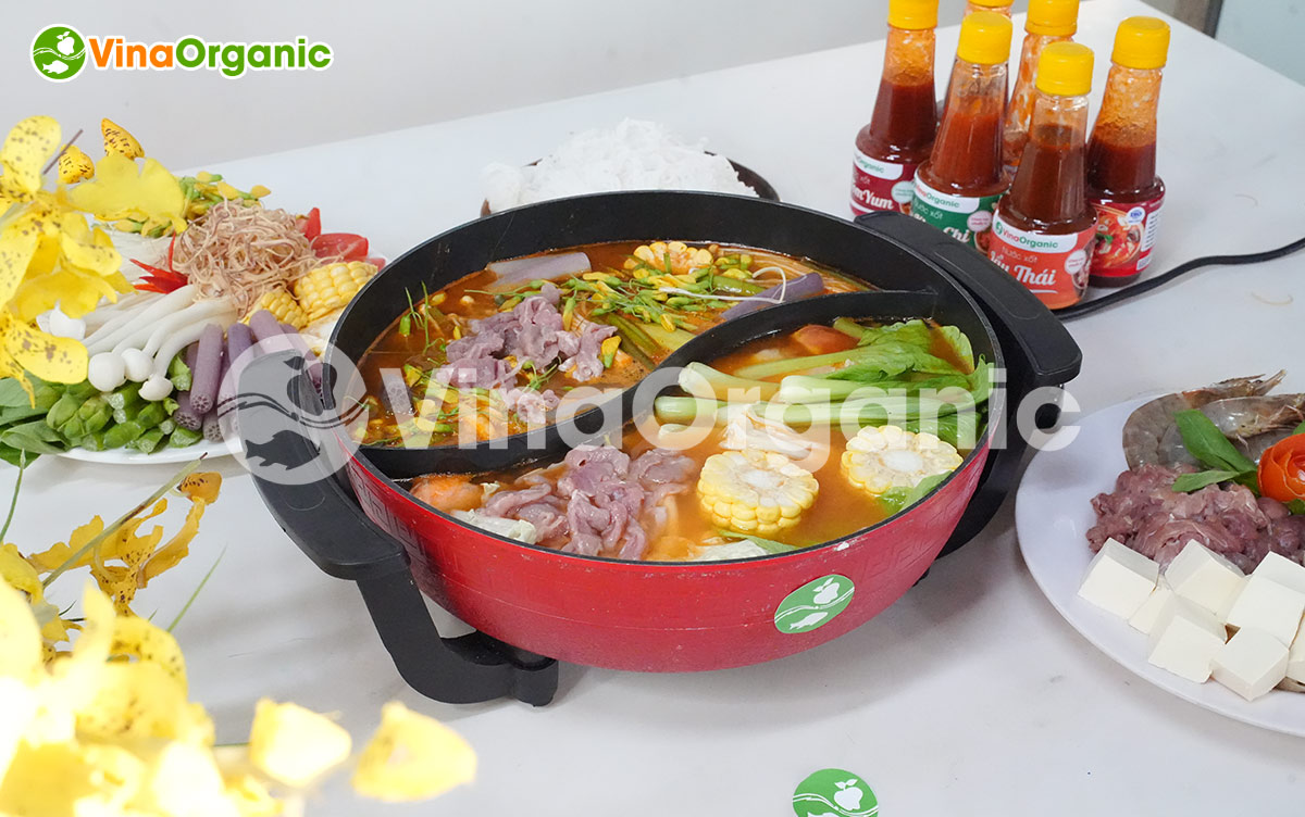 VinaOrganic chuyển giao công nghệ xốt lẩu kim chi chua cay, chất lượng ổng định. Liên hệ ngay Hotline Zalo 0938299798 – 0975299798.