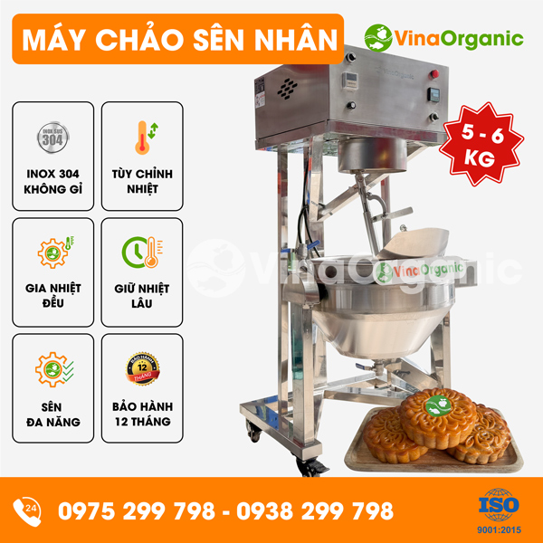 CSN05 - Máy chảo sên nhân 5 - 6kg, sên nhân bánh đậu xanh, bánh trung thu, mứt