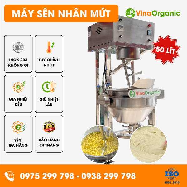 CSN05 - Máy chảo sên nhân 5 - 6kg, sên nhân bánh đậu xanh, bánh trung thu, mứt