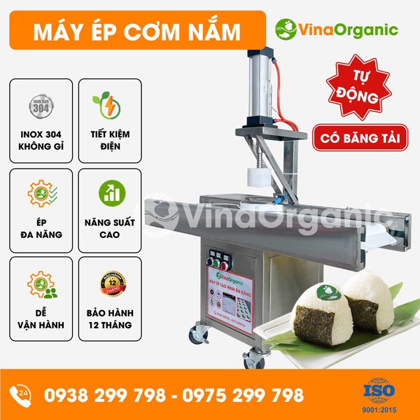 EX050TD - Máy ép cơm nắm có băng tải tự động, ép cơm nắm năng suất cao