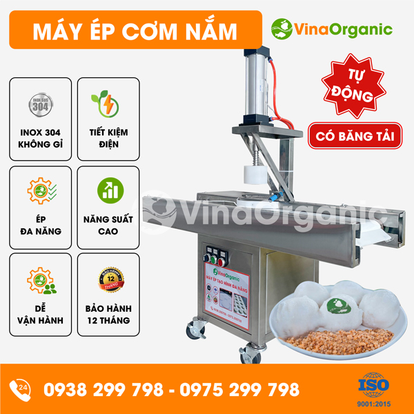 EX050TD - Máy ép cơm nắm có băng tải tự động, ép cơm nắm năng suất cao