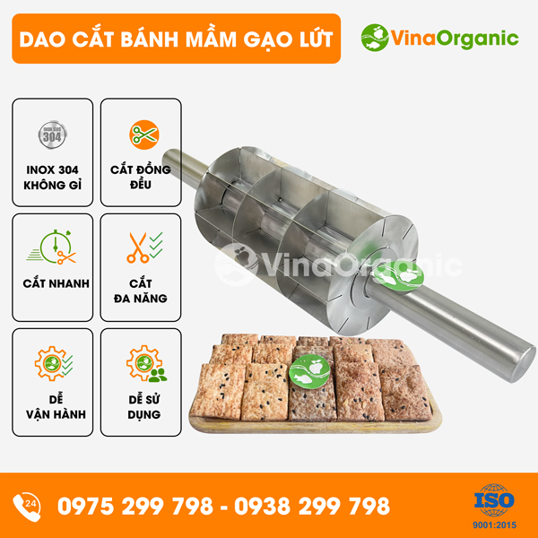 DAO-CBM - Dao cắt bánh mầm gạo lứt, cắt bánh đồng đều, chất lượng cao